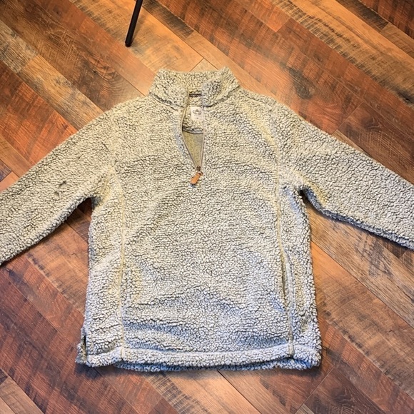 🏷5/25 Warm Fuzzy Grey Zip Up Pullover box 26 - Picture 6 of 13